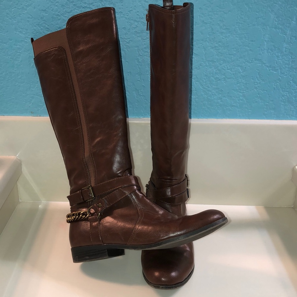 Brown Mid-Calf Boots